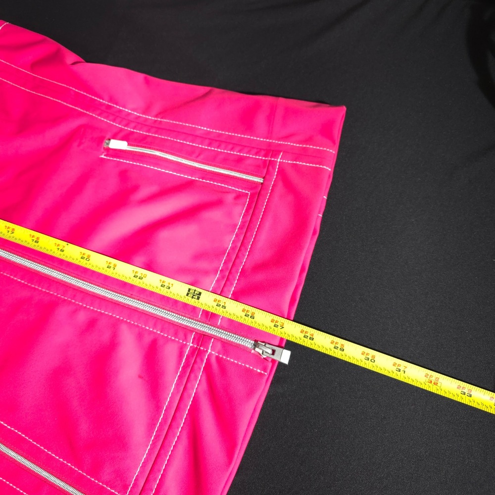KJUS Golf Vest Womens Medium Hot Pink Full Zip Softshell White Performance Layer - Picture 3 of 10